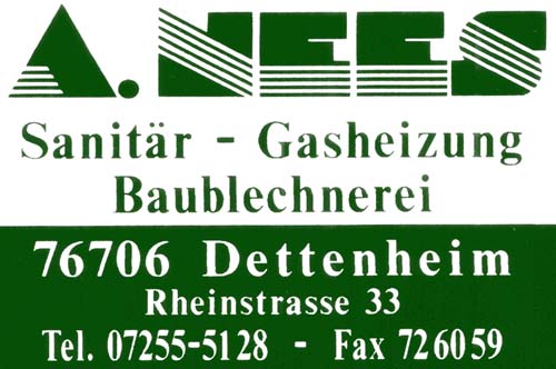 Logo der Firma A.Nees, Dettenheim